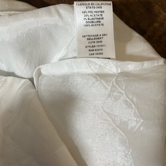 Trina Turk Womens Flat Front Pockets Straight Leg Dress Pants White Size 6 Ankle - Picture 4 of 8